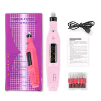 HKM-133651 Compact Electric Nail Polisher with Adjustable Speed and USB Power Supply