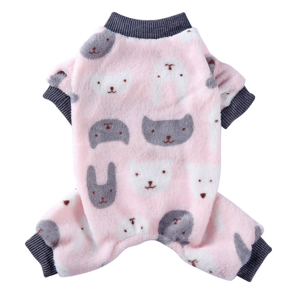 HKM-496659 Cozy Polyester Plush Dog Apparel for Comfort and Style