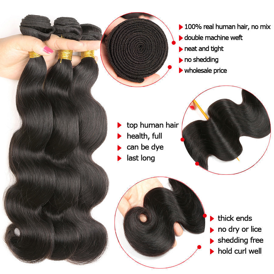 KTX-993619 Body Wave Human Hair Bundles for Versatile Styling, Available in Multiple Lengths