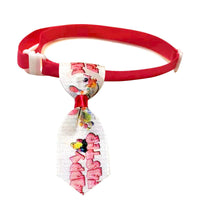 HKM-077075 Easter-Themed Pet Bow Tie with Floral Headpiece - Adjustable Size Options