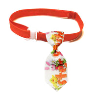 HKM-077075 Easter-Themed Pet Bow Tie with Floral Headpiece - Adjustable Size Options