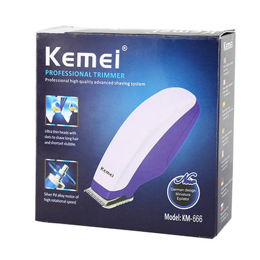 HKM-722899 Dry Battery Hair Clipper with Stainless Steel Blade - Model KM-666
