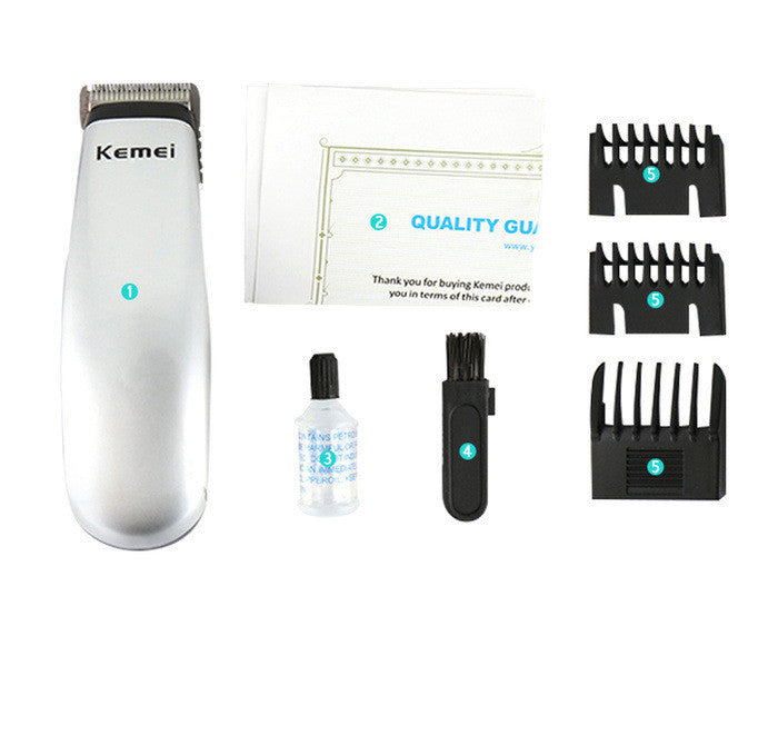 HKM-722899 Dry Battery Hair Clipper with Stainless Steel Blade - Model KM-666