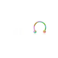 HKM-699347 Titanium C-Type Hypoallergenic Clip-On Nose and Lip Rings