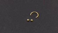 HKM-699347 Titanium C-Type Hypoallergenic Clip-On Nose and Lip Rings