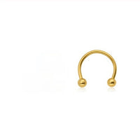 HKM-699347 Titanium C-Type Hypoallergenic Clip-On Nose and Lip Rings