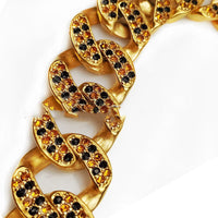 HKM-451027 Diamond Dog Chain Necklace ¨C Stylish and Reflective Accessory for Your Pet (Multiple Sizes Available)