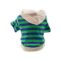 HKM-762579 Cozy Casual Striped Pet Sweater in Red, Green, and Orange - Sizes S to XXL