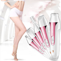 HKM-885587 Rechargeable Electric Hair Removal Shaver for Women's Eyebrows - Water Washable, Aluminum Design