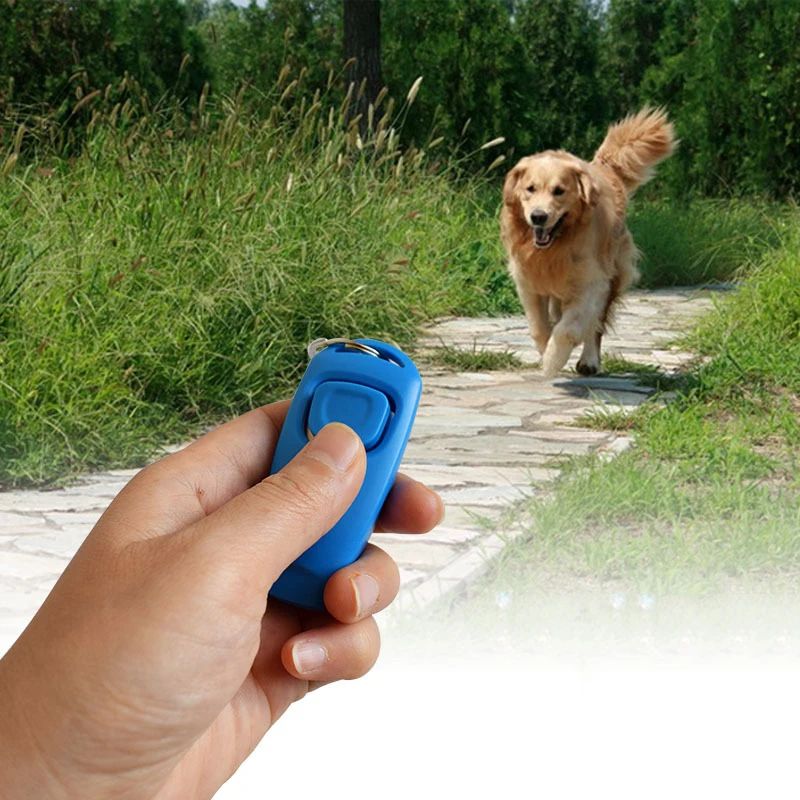 JMT-580234 Dog Training Clicker and Whistle Combo with Key Ring for Effective Puppy Training