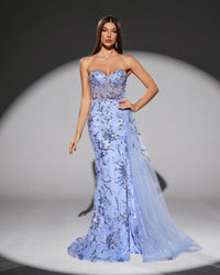 HKM-436691 Elegant Women's Blue Dress - Style EZ25208 for Any Occasion