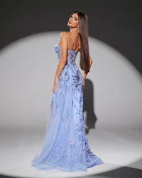 HKM-436691 Elegant Women's Blue Dress - Style EZ25208 for Any Occasion