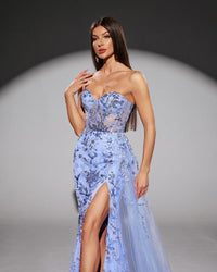 HKM-436691 Elegant Women's Blue Dress - Style EZ25208 for Any Occasion