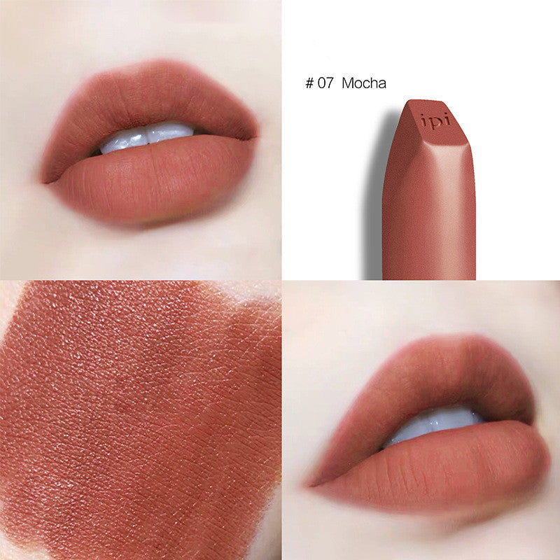HKM-317651 Soft Velvet Matte White Lipstick - Rich Color with Beeswax Ingredients