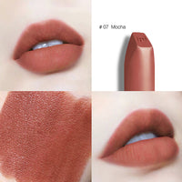 HKM-317651 Soft Velvet Matte White Lipstick - Rich Color with Beeswax Ingredients