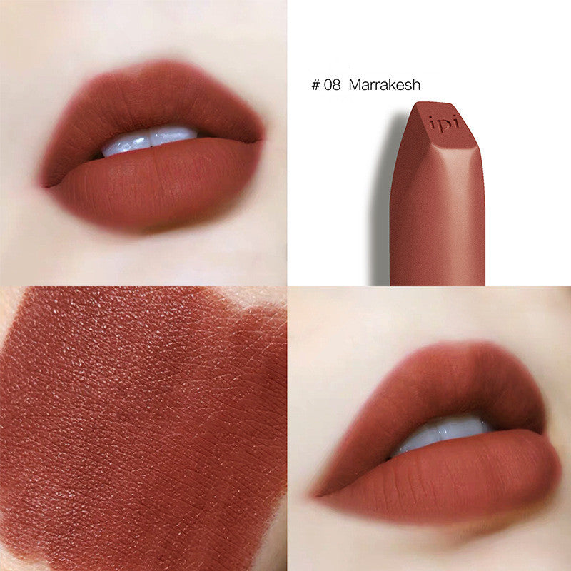 HKM-317651 Soft Velvet Matte White Lipstick - Rich Color with Beeswax Ingredients
