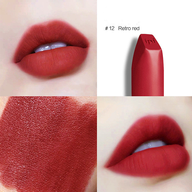 HKM-317651 Soft Velvet Matte White Lipstick - Rich Color with Beeswax Ingredients
