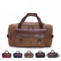 HKM-646675 Versatile Canvas Travel Hand Bag - High Capacity Waterproof Crossbody Duffel Bag