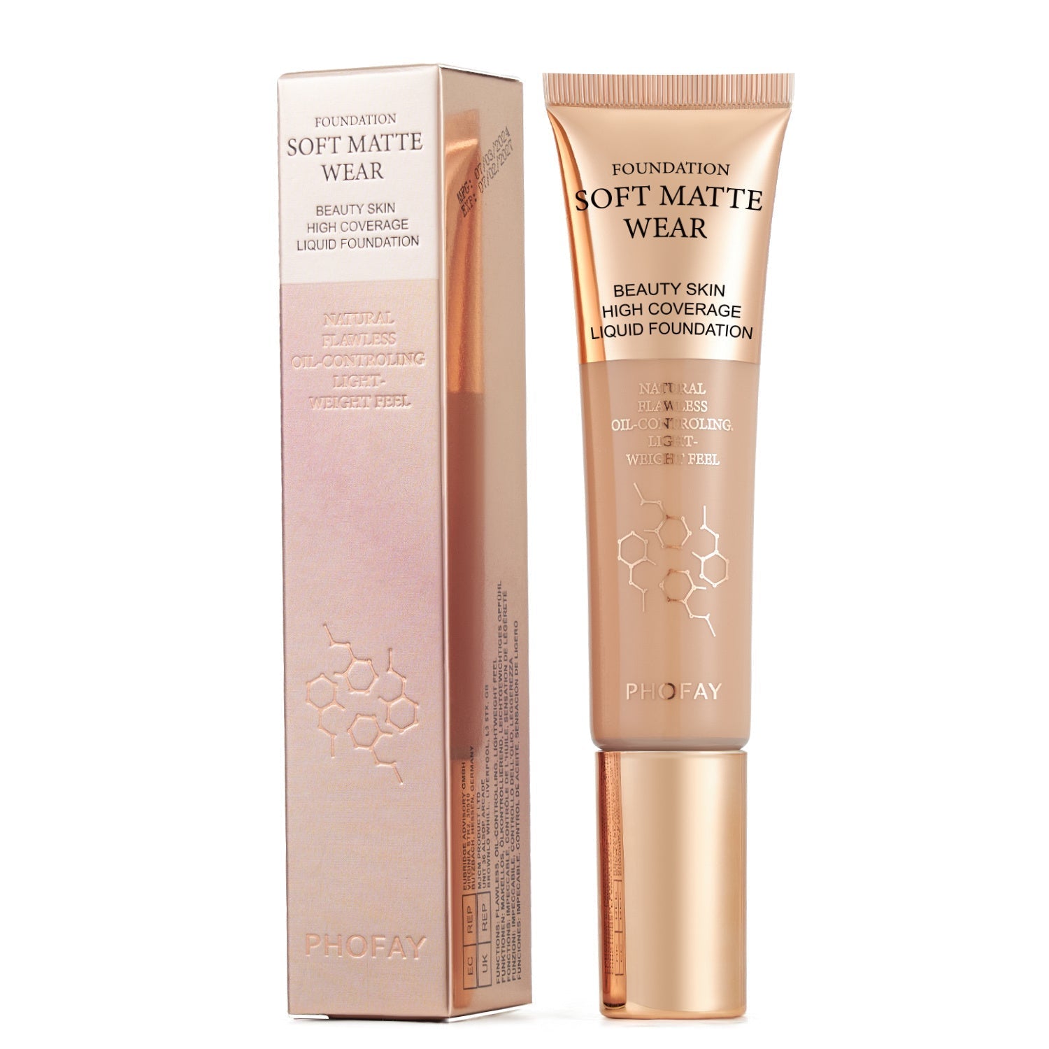 HKM-991955 Full Coverage Lightweight Foundation for Flawless Oil Control and Easy Application
