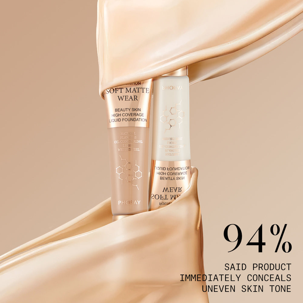 HKM-991955 Full Coverage Lightweight Foundation for Flawless Oil Control and Easy Application