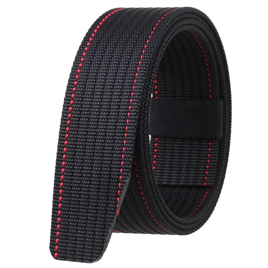 HKM-864979 Mens Braided Elastic Slide Belt - Retro Style Adjustable Accessory