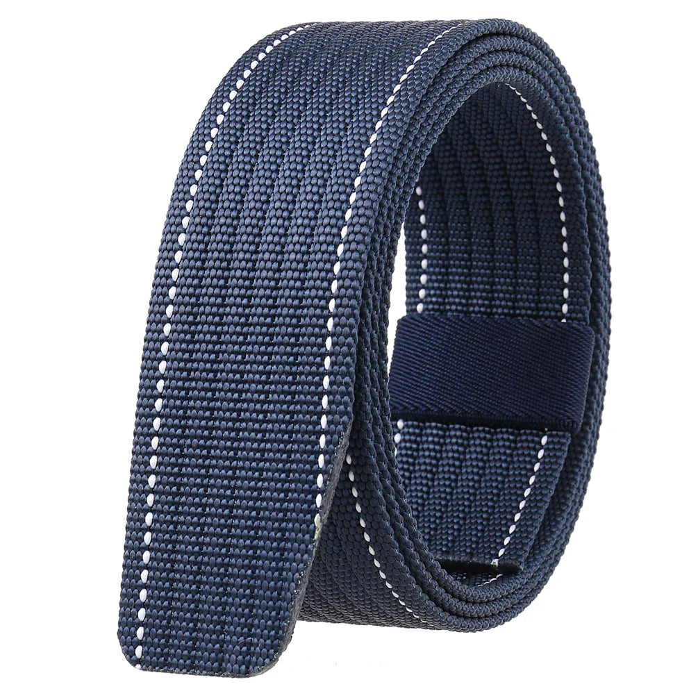 HKM-864979 Mens Braided Elastic Slide Belt - Retro Style Adjustable Accessory