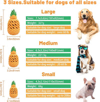 HKM-614675 Indestructible Pineapple Chew Toy for Aggressive Dogs - Durable Natural Rubber Teething Toy
