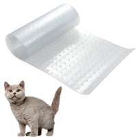 HKM-429395 Transparent Cat Scratch Protector Pad for Door Carpets - Scratch-Resistant PVC Mat, Various Sizes Available