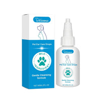 HKM-005459 Pet Ear Care Drops - Aloe & Tea Tree Oil Formula for Gentle Cleaning and Hydration