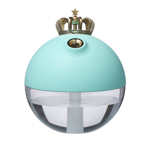 HKM-736275 Mini USB Crown Humidifier with 320ML Capacity and 8 Hours Continuous Spray