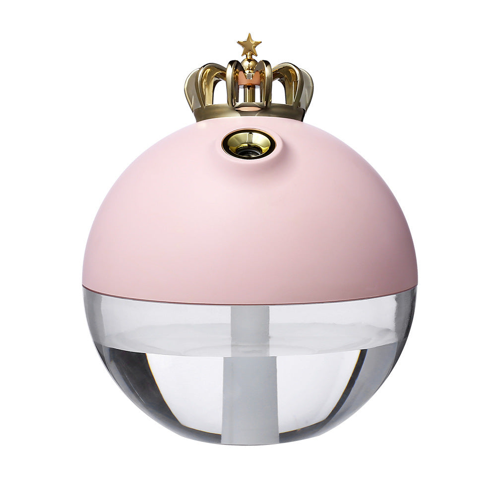 HKM-736275 Mini USB Crown Humidifier with 320ML Capacity and 8 Hours Continuous Spray
