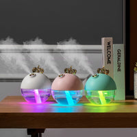 HKM-736275 Mini USB Crown Humidifier with 320ML Capacity and 8 Hours Continuous Spray