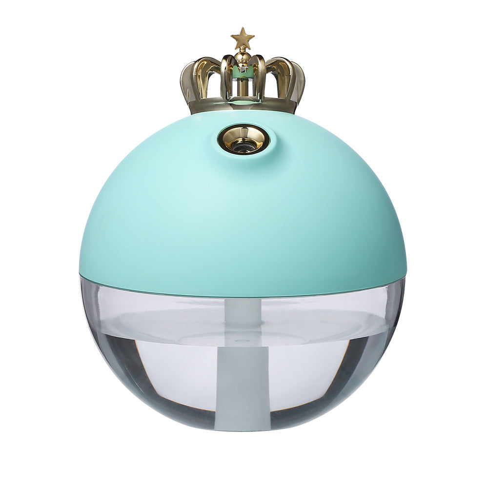 HKM-736275 Mini USB Crown Humidifier with 320ML Capacity and 8 Hours Continuous Spray