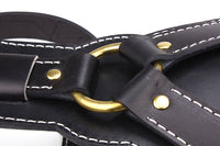 HKM-566931 Cowhide Pet Chest and Back Harness for Medium to Large Dogs - Adjustable Sizes M and L