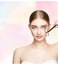 HKM-390611 3D Roller Massage Beauty Instrument - Aluminum/Zinc Alloy, Compact Design, Lightweight, Includes Instructions