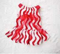 HKM-100627 Cotton Princess Bow Skirt for Dogs and Cats - Red, Available in Multiple Sizes