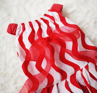 HKM-100627 Cotton Princess Bow Skirt for Dogs and Cats - Red, Available in Multiple Sizes