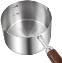 HKM-592083 Stainless Steel Dog Food Scoop with Wooden Handle for Accurate Measuring