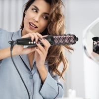 HKM-960403 3-in-1 Thermal Brush for Hair Styling, Straightening, and Curling with 10 Heating Levels and Fast 30S Heating