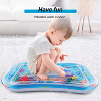 HKM-463507 Inflatable Sensory Water Play Mat for Cats – Thickened Water Sensor Design for Interactive Tummy Time and Play