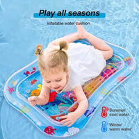 HKM-463507 Inflatable Sensory Water Play Mat for Cats – Thickened Water Sensor Design for Interactive Tummy Time and Play