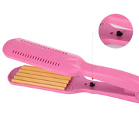 HKM-241171 Electric Splint Curling Iron with Tourmaline Ceramic, 16MM-20MM Diameter, Ideal for Wet and Dry Hair