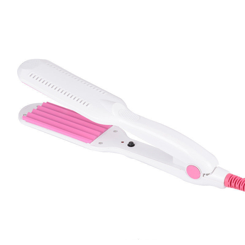 HKM-241171 Electric Splint Curling Iron with Tourmaline Ceramic, 16MM-20MM Diameter, Ideal for Wet and Dry Hair