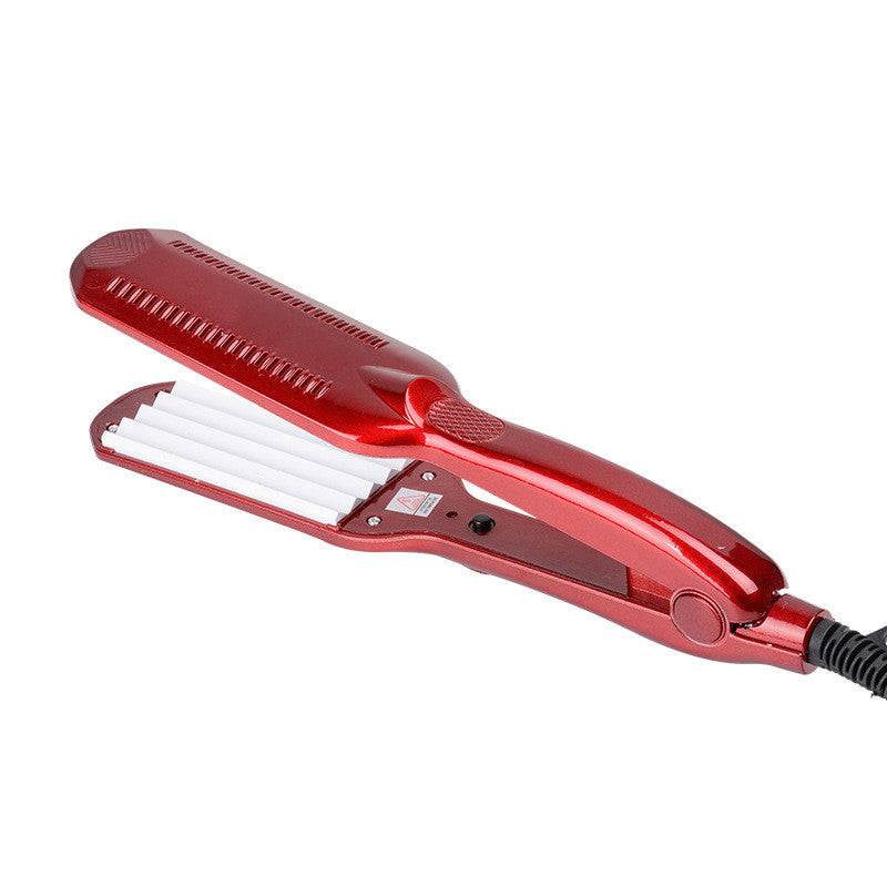 HKM-241171 Electric Splint Curling Iron with Tourmaline Ceramic, 16MM-20MM Diameter, Ideal for Wet and Dry Hair