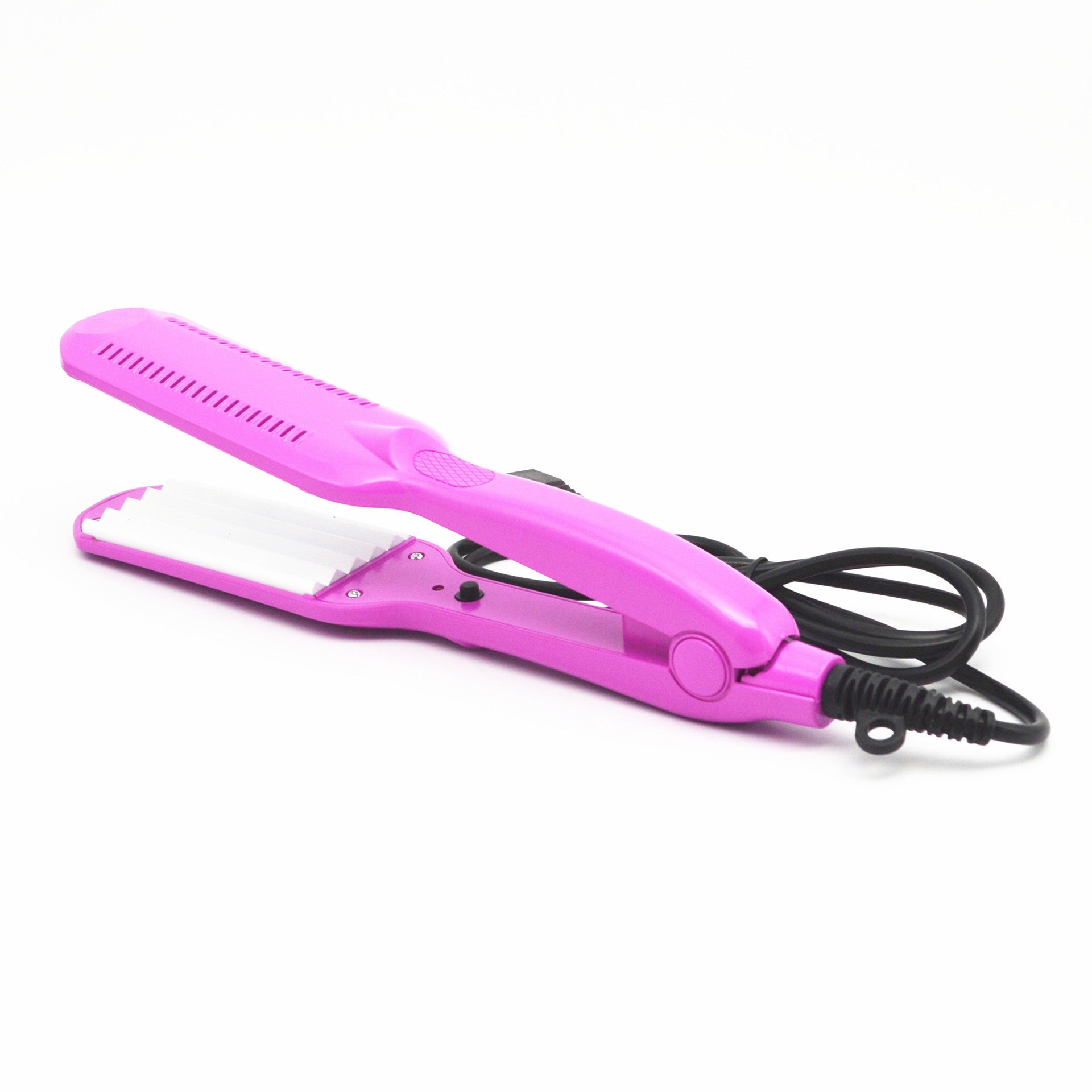 HKM-241171 Electric Splint Curling Iron with Tourmaline Ceramic, 16MM-20MM Diameter, Ideal for Wet and Dry Hair