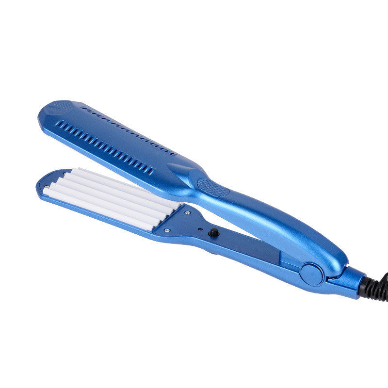 HKM-241171 Electric Splint Curling Iron with Tourmaline Ceramic, 16MM-20MM Diameter, Ideal for Wet and Dry Hair