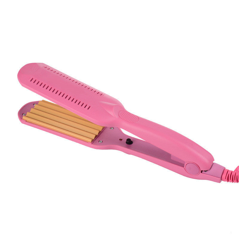 HKM-241171 Electric Splint Curling Iron with Tourmaline Ceramic, 16MM-20MM Diameter, Ideal for Wet and Dry Hair