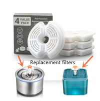 HKM-769427 Stainless Steel Round Pet Water Dispenser with Replaceable Carbon Filter and Foam
