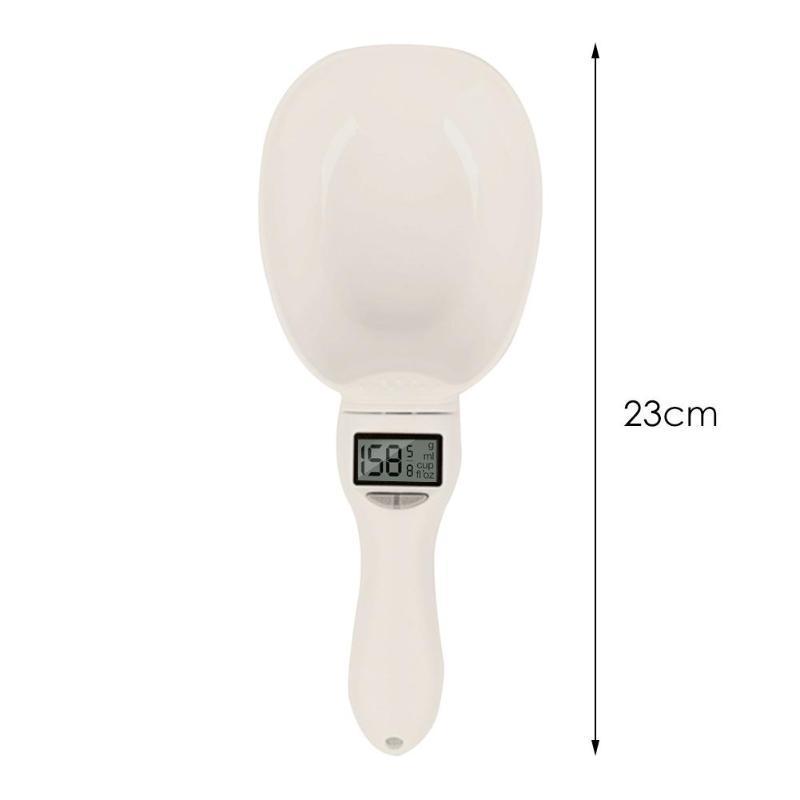 HKM-964883 Electronic Weighing Spoon for Pet Food - Accurate Measurement Tool for Cats and Dogs, ABS Material, 250ml Capacity