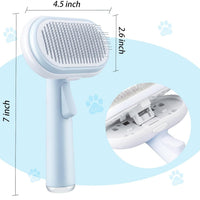 HKM-640403 5-in-1 Pet Grooming Kit for Cats and Dogs - Slicker Brush, Undercoat Rake, Deshedding Comb & Massage Brush with Self-Cleaning Feature
